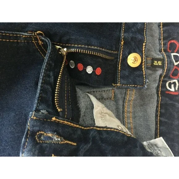 Coogi Capris Jeans Junior Size 11 12 American Flag Pockets - Picture 10 of 12